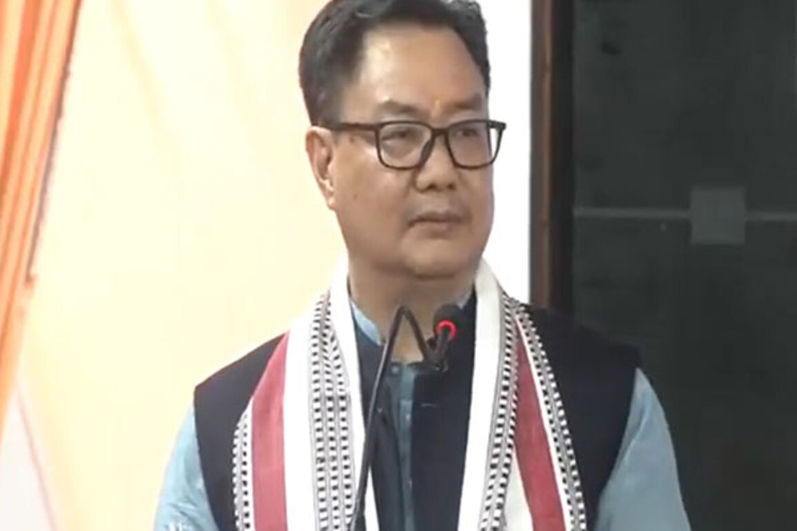 Rijiju strongly condemns vandalism of Ashoka Emblem at Hazratbal shrine in J-K