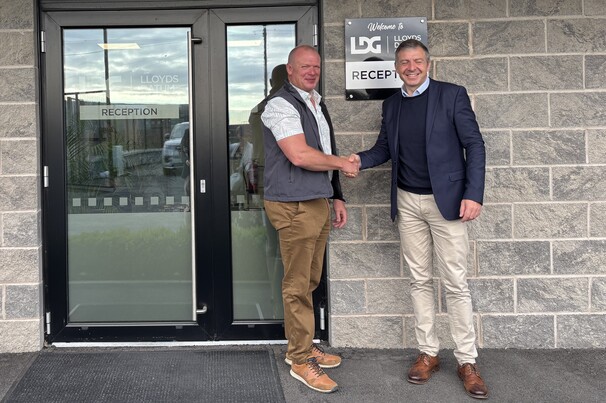 Nigel Dillon, managing director of Lloyds Datum Group and Matthew Marriott, CEO of Socotec UK (right)