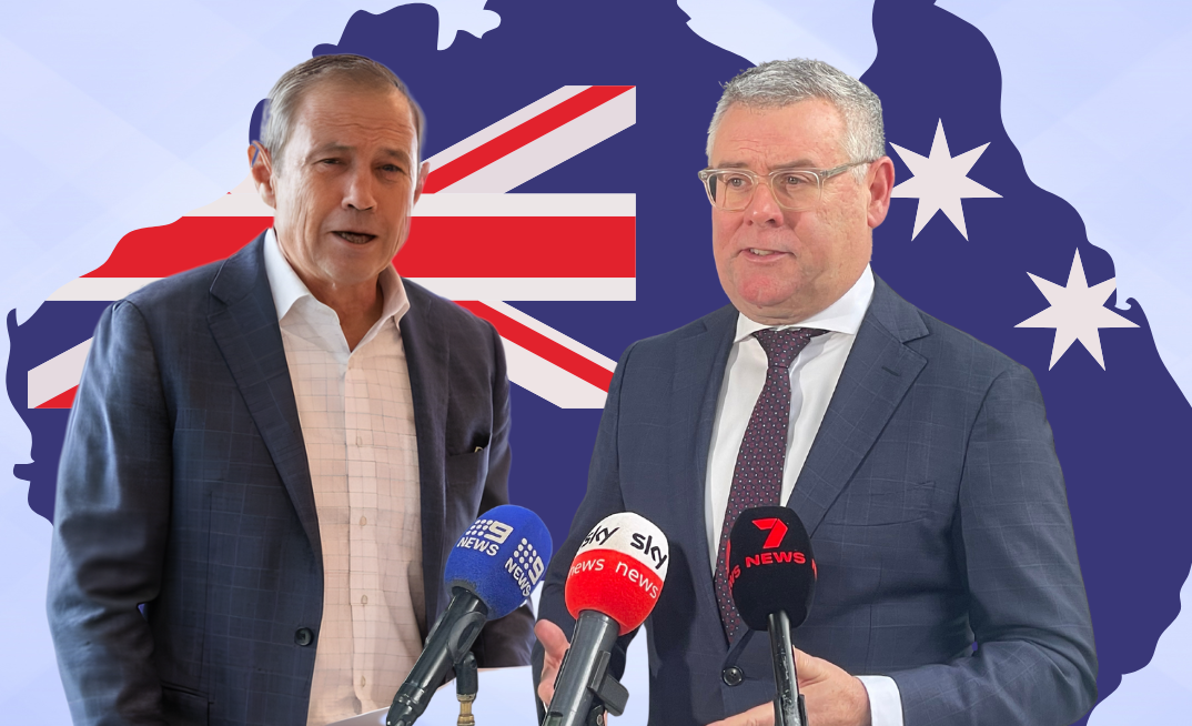 Roger Cook (left) and Murray Watt.