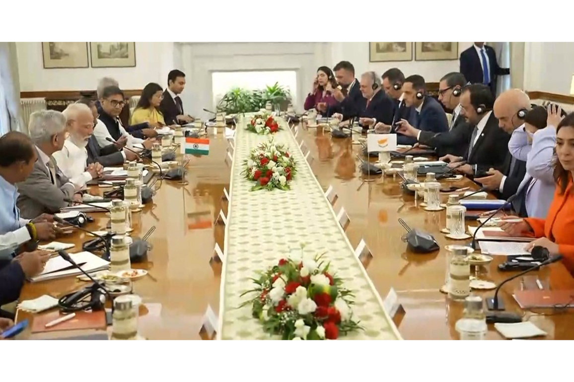 PM Modi, Cyprus President Nikos Christodoulides hold delegation-level talks in Delhi