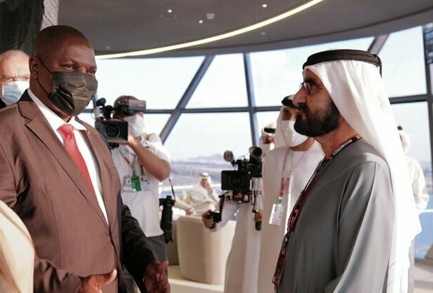 Mohammed bin Rashid meets with President of Central African Republic