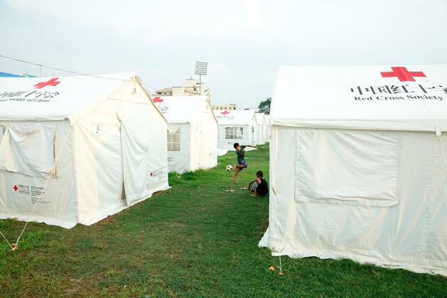 Survivors of Myanmar earthquake find refuge in China-donated tents