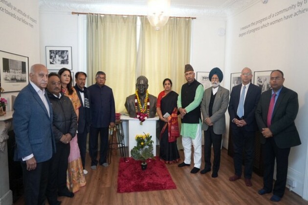 "Ambedkar was a great Indian, we are humbled and proud to be on premises of his home": All-party delegation led by Ravi Shankar Prasad pays tribute in London