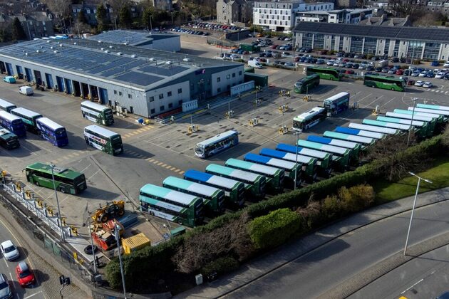 Aberdeen&#39;s hydrogen buses off the road as council can&#39;t fuel them