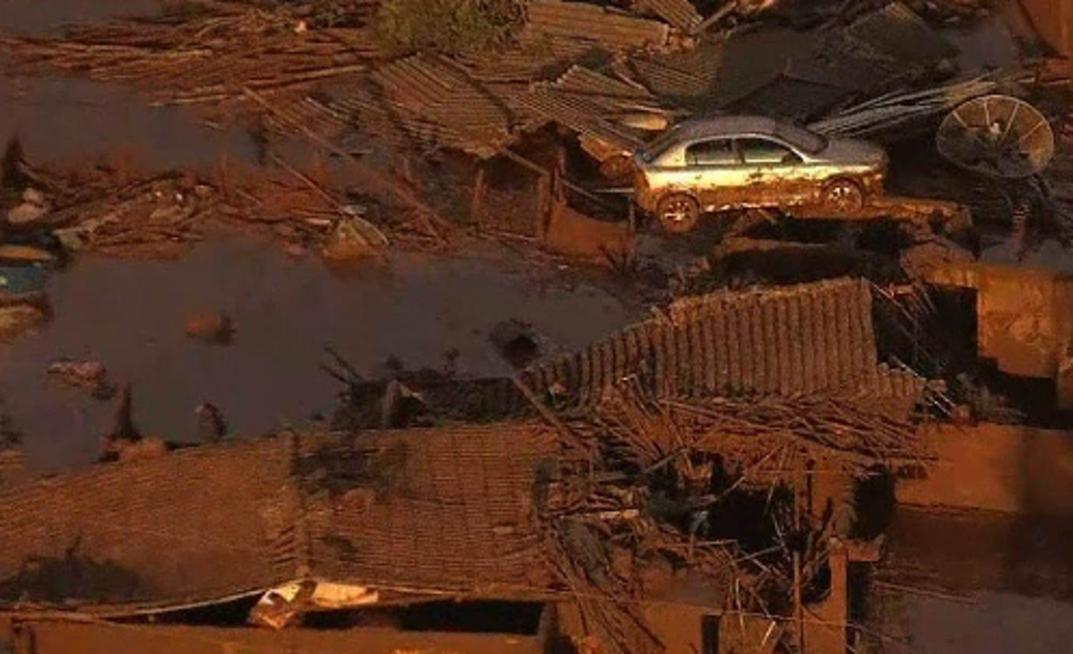 Destruction caused by the collapse of Samarco's Fundão dam in Mariana Destruction caused by the collapse of Samarco's Fundão dam in Mariana