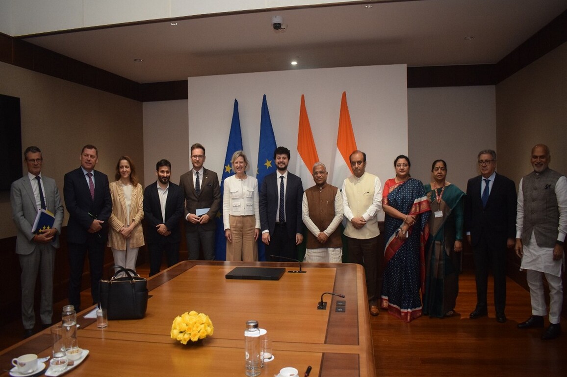 EU Parliamentary delegation holds talks with RS Dy Chair on Indo-EU FTA