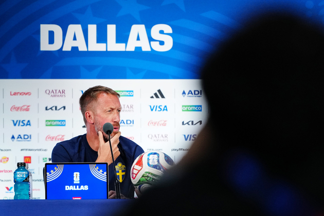 (SP)U.S.-DALLAS-FOOTBALL-FIFA WORLD CUP-PRESS CONFERENCE-SWEDEN