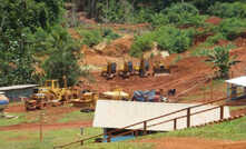 Equipment at the Marudi gold project in Guyana