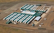 An aerial view of Ausco's completed mobile Duck Creek camp.