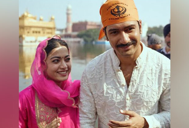 Vicky Kaushal, Rashmika Mandanna offer prayers at Golden Temple