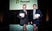  Perenti chairman Ian Cochrane (left) and CEO Mark Norwell