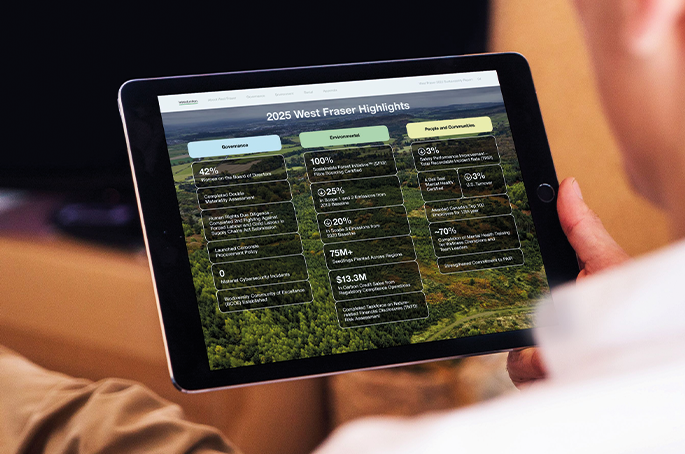 West Fraser publishes 2025 sustainability report
