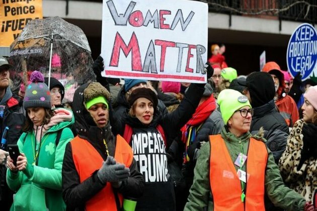 Thousands join rally in Washington for women's rights, against Trump