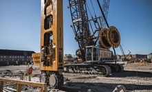  A Bauer MC 96 equipped with a BC 48 cutter and a Bauer MC 76 equipped with a rope grab are in use at the Operaparken project in Copenhagen, Denmark