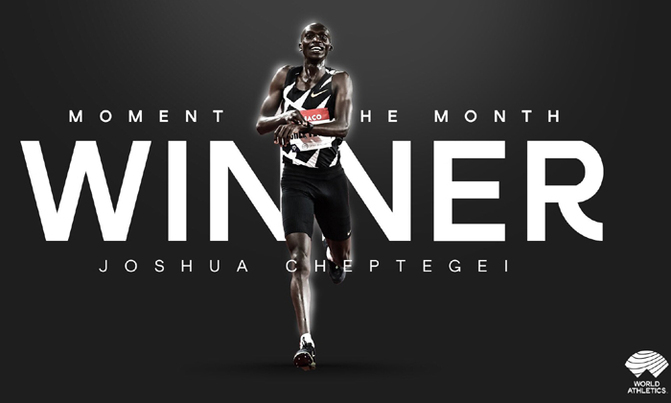 World Athletics votes Cheptegei Athlete of the Month World Athletics votes Cheptegei Athlete of the Month