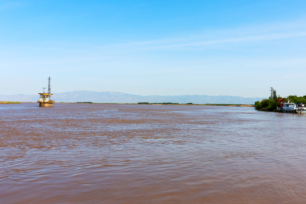 CHINA-INNER MONGOLIA-DALAD BANNER-YELLOW RIVER-SCENERY (CN)