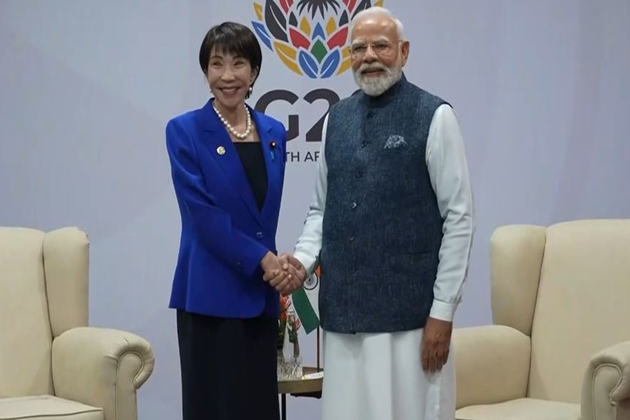 PM Modi meets Japanese PM Sanae Takaichi on sidelines of G20 Summit