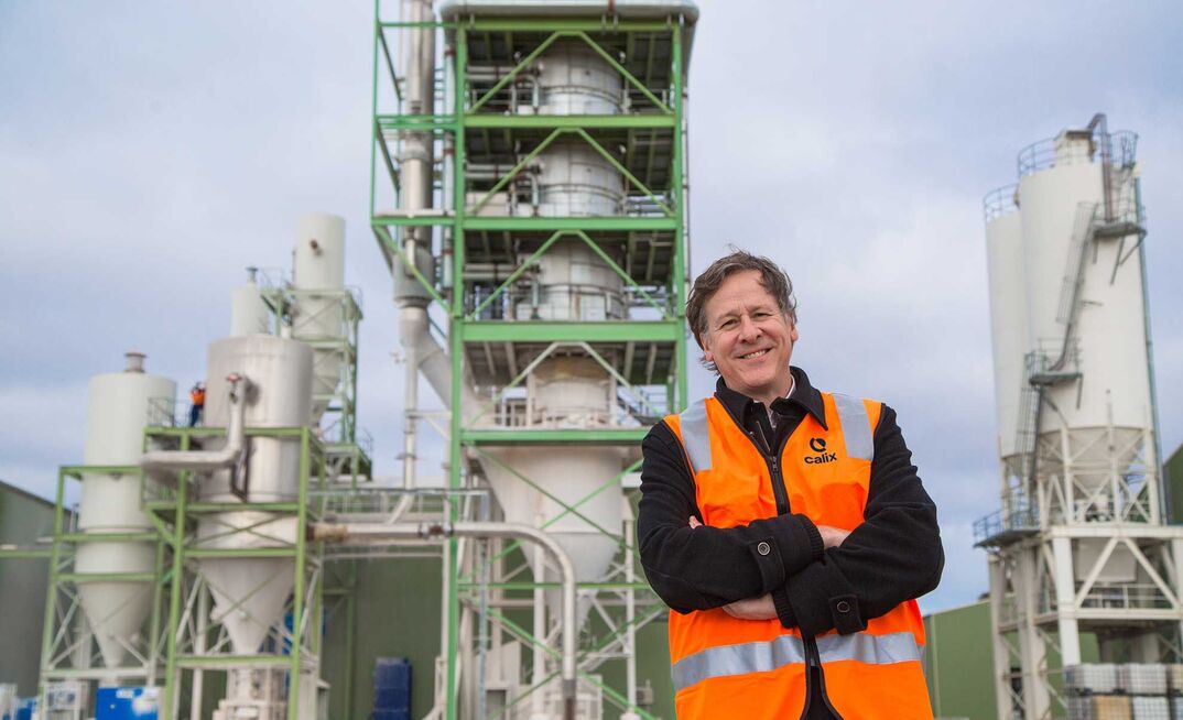 Phil Hodgson at Calix research and development site in Bacchus Marsh, Victoria.