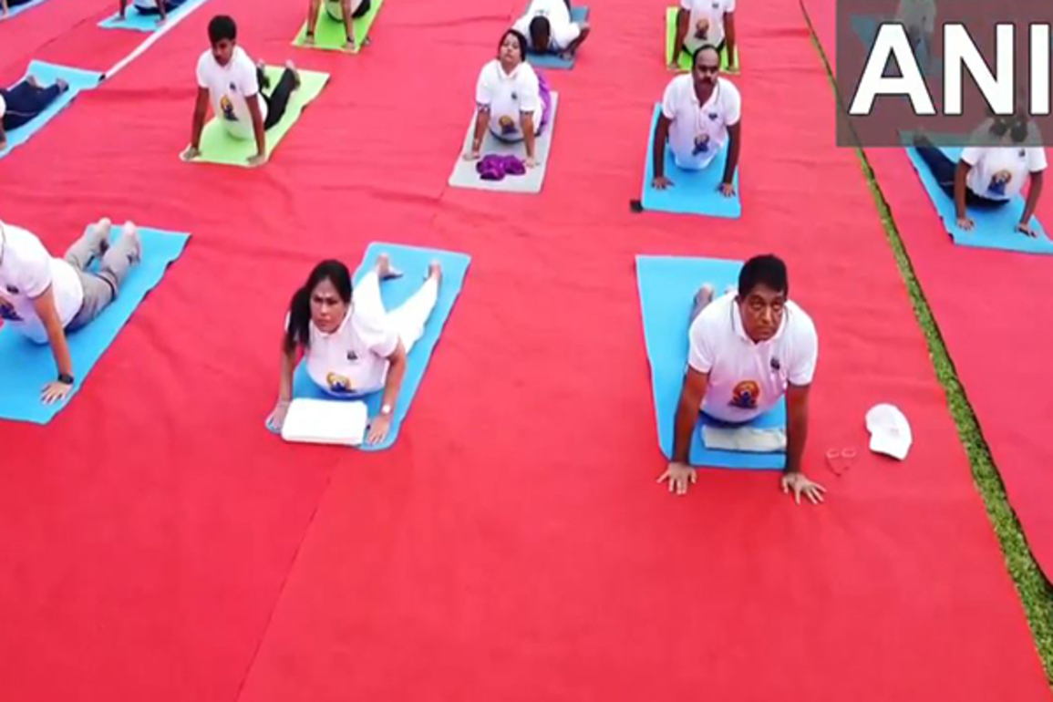 Union Minister Shobha Karandlaje attends International Yoga Day celebrations; applauds PM Modi for promoting yoga around globe