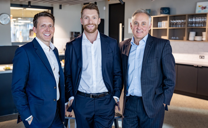 (L-R:) Evermill Capital partners Tom Benham, Harry Millward and Scott Gardener