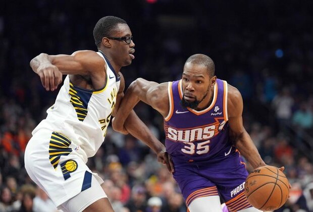 Kevin Durant (40 points), Suns put away Pacers