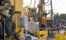  Drilling for a 100m deep borehole has begun at the Weisweiler power plant where a team from RWE Power in cooperation with Fraunhofer IEG is boring to explore the subsurface 