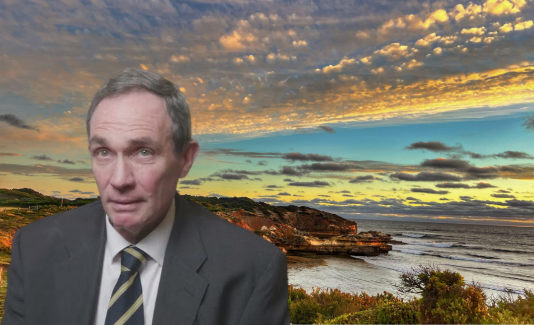 Red Sky Energy readies the Killanoola-2 well in SA’s Penola Trough after Lakes Blue’s Wombat-5 success. Pictured: Red Sky MD Andrew Knox in front of Otway Basin coastline.