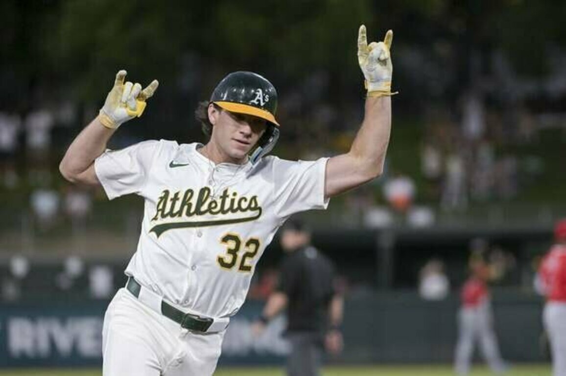 Athletics bash three homers, finally get best of Angels
