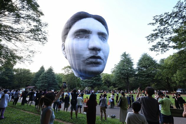 Giant inflatables and flying dancers: Olympic art has always turned heads
