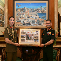 Australian Army Chief Lt Gen Simon Stuart calls on COAS Gen Upendra Dwivedi, briefed on Op Sindoor & India's security perspective