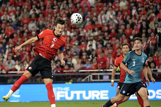 (SP)CHINA-HONG KONG-FOOTBALL-AFC ASIAN CUP 2027-QUALIFIER-HKG VS SGP (CN)