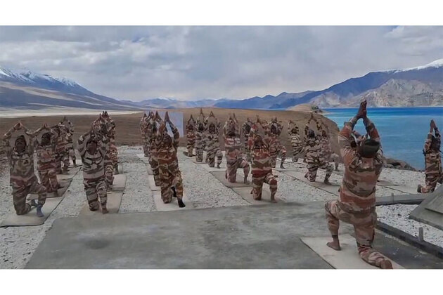 ITBP marks International Day of Yoga with session at Pangong Tso