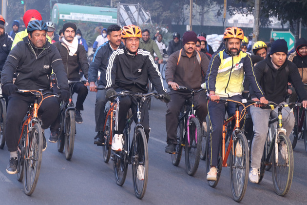 Healthy body is the foundation of strong leadership: Mansukh Mandaviya during 56th Fit India Sundays on Cycle