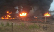  Incêndio destroi vagões de trem da Vale na Estrada de Ferro Carajás, no MA/Reprodução