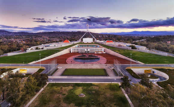 Aerial view of the Parliament buildings on Capitol hill in Canberra, Australia | Credit: iStock