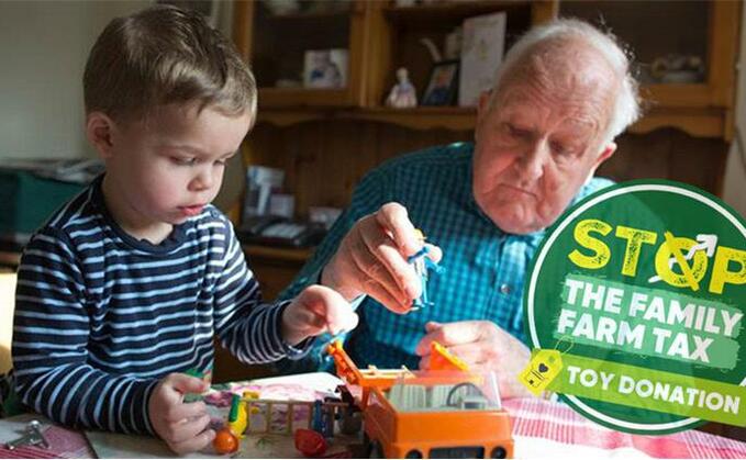 Farming families to hand over pre-loved toys to Treasury to show how IHT threatens their future