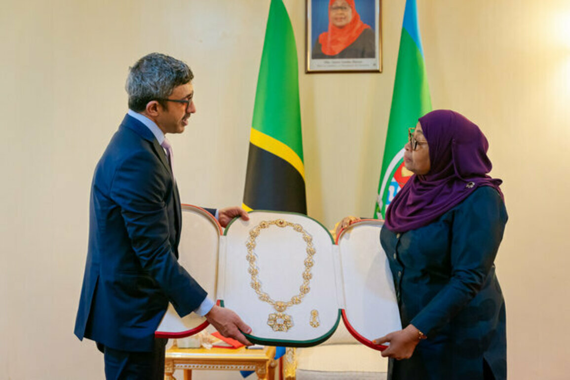 UAE President awards President of Tanzania 'Mother of the Nation Order'