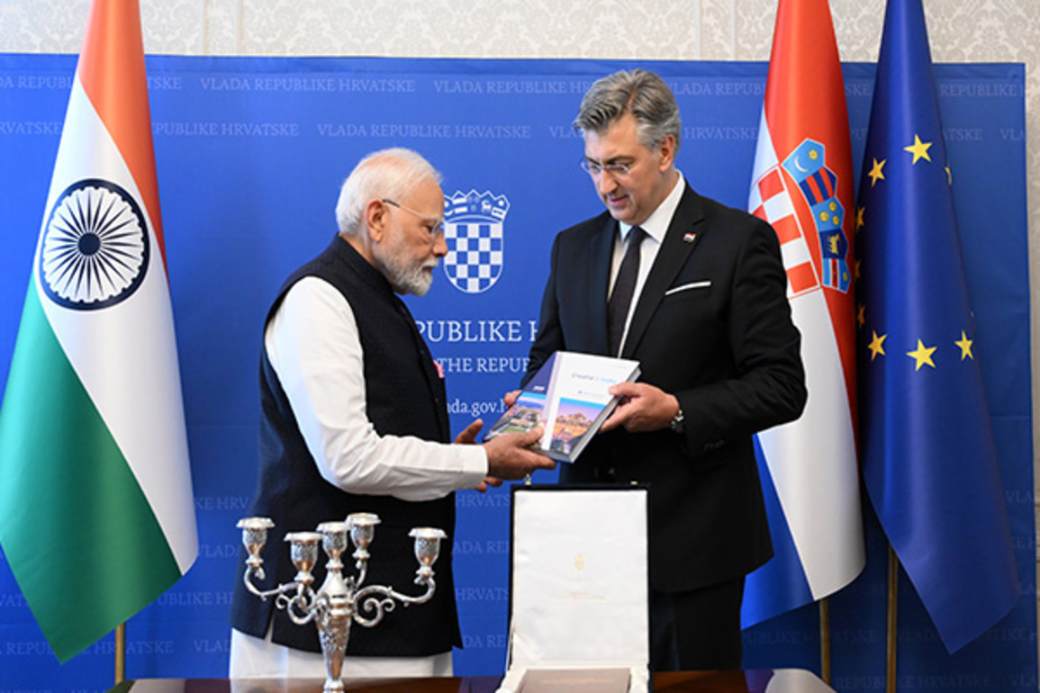 PM Modi thanks Croatia PM Plenkovic upon receiving reprint of first printed Sanskrit grammar