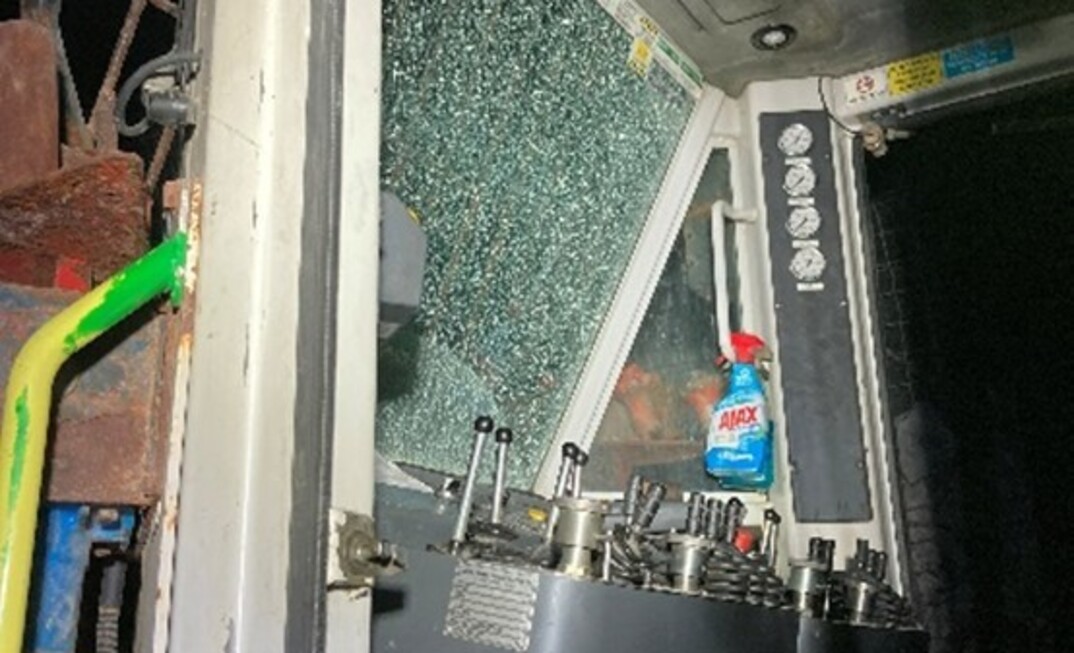 The view from inside the jumbo.