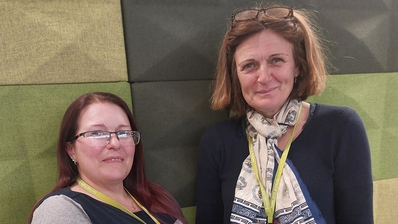 Lee-Ann Reading and Clare Gabriel.
