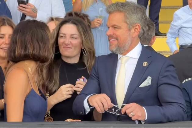 Matt Damon has a shocker as his Aussie race day doesn't go to plan