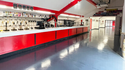 Durable Floor Coating Transforms FC United's SMRE Bar