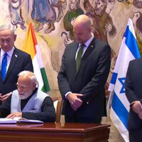 PM Modi signs Knesset guestbook ahead of historic address in Israel