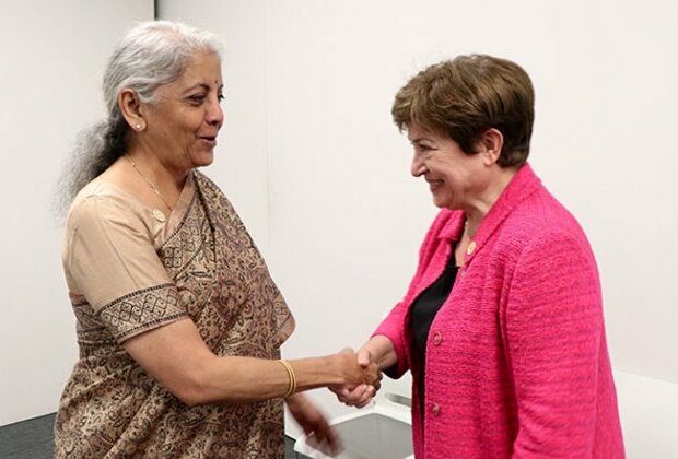 FM Sitharaman meets IMF MD Kristalina Georgieva on sidelines of G7 meeting