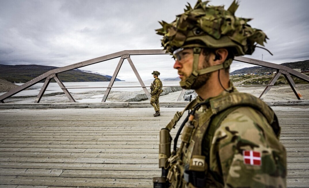 Danish soldiers in Kangerlussuaq in Greenland