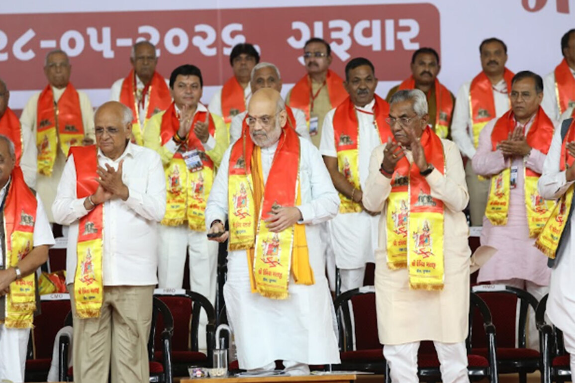 Union Home Minister Amit Shah inaugurates boys, girls' hostels at Maa Umiya Dham in Ahmedabad
