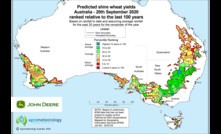  Yield prediction map: September 2020