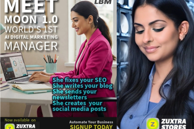 Zuxtra Network Launches Moon: World's First AI Digital Marketing Manager, Pioneering Agentic AI Advancement