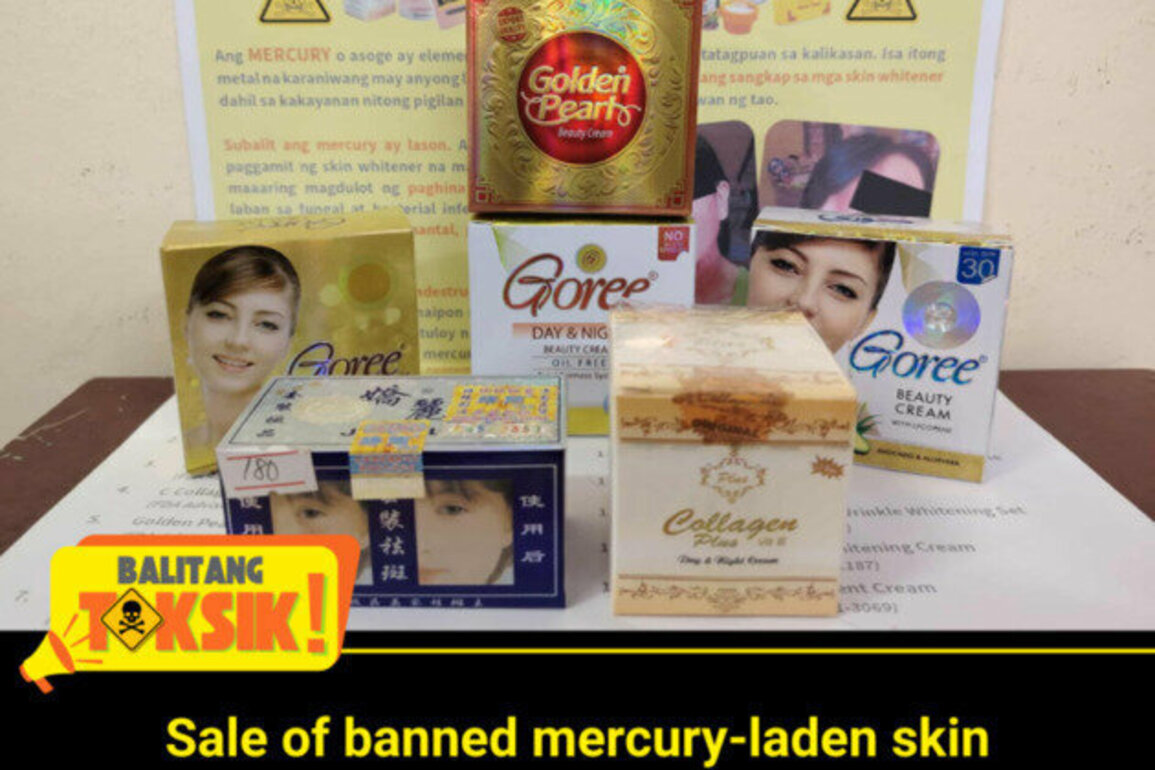 Banned Mercury-Laden Skin Whitening Creams Still Sold in Pasay City
