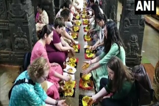 Andhra Pradesh: Devotees from Brazil perform pooja in Sri Kalahasteeswara temple